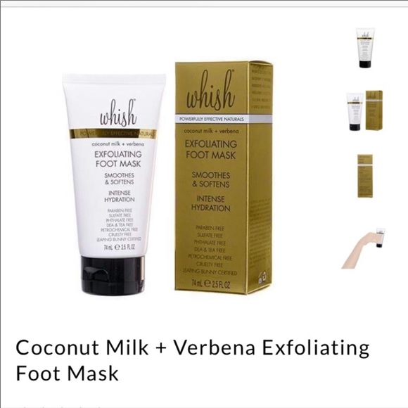 NIB WHISH exfoliating foot mask. Intense hydration - Picture 1 of 6
